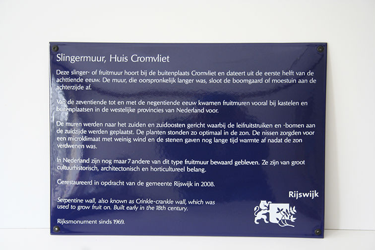 Emaille Monumentenbord