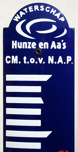 Emaille Peilschaal Nostalgisch Hunze en Aa's