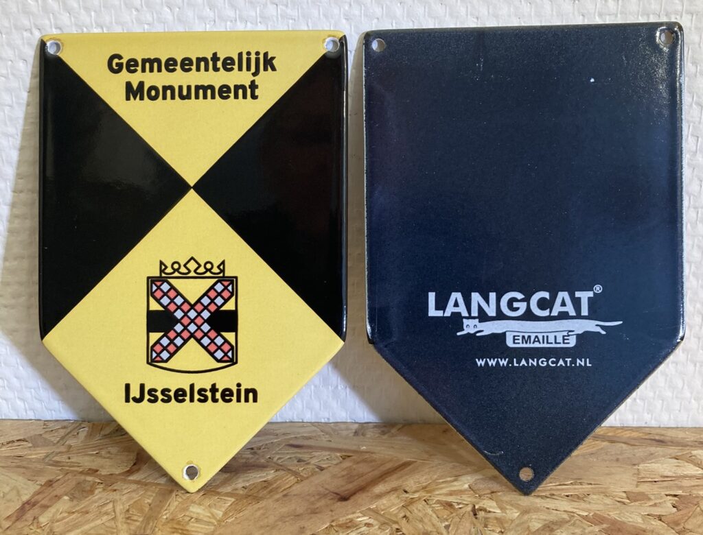 Monumenten-schild-emaille-IJsselstein-Langcat