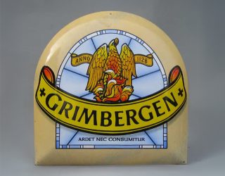 Langcat-Emaille-Reclame-Bier-Grimbergen
